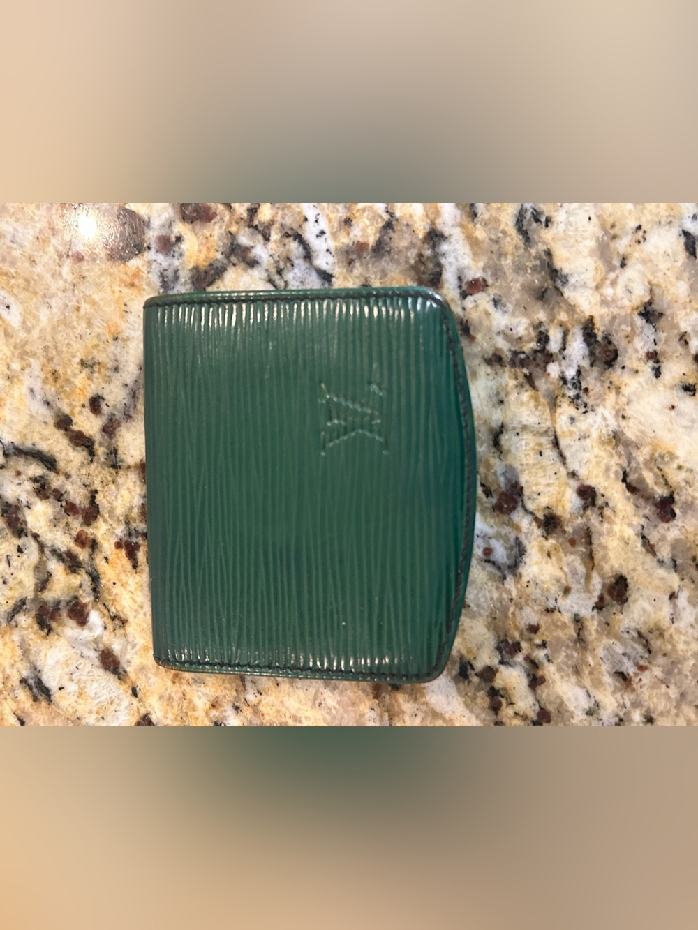 Louis Vuitton Teal Green Epi Leather Compact Wallet